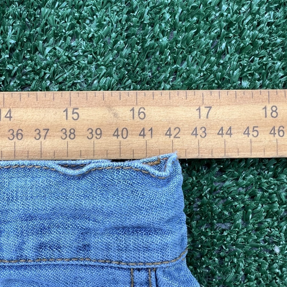 Vintage Nautica Jean Shorts Mens 33x13" Blue Front Cargo Drawstring Baggy 90s - Picture 5 of 8